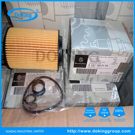 Auto Parts OEM A6511800109 Car Engine Oil Filters for Mercedes